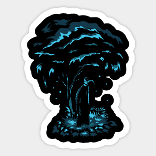 Dark Creature Lurking In the Woods Sticker